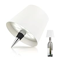 MU LIN lampada bottiglia ricaricabile,lampada da tavolo senza fili,Controllo Touch da 3 Modalita Temperatura di Colore, Dimmerabile, per Soggiorno, Ristorante