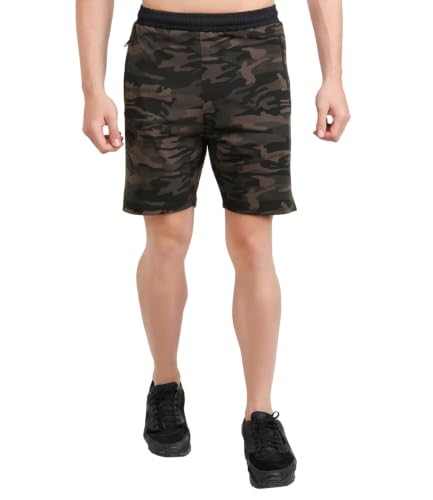 Image of Unbeatable Men Camouflage Gym Shorts Workout Running Pants Sports Half Pant Summer Camo