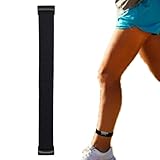 DDJOY Compatible Ankle Band for Fitbit Charge 3/SE Fitness Tracker, Breathable Sport Loop Ankle Band for Men and Women (Medium, Black)