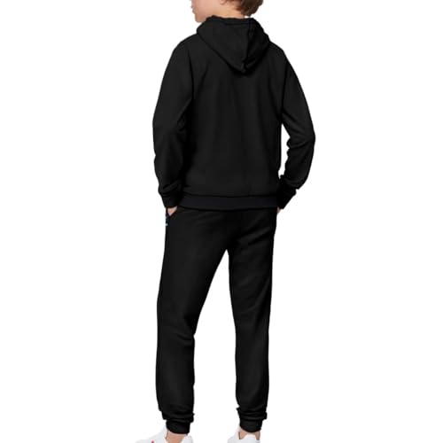 Boys Two Piece Outfits Athletic Hoodie and Jogging Sweatpants Casual Pants Set 5-12 Y2