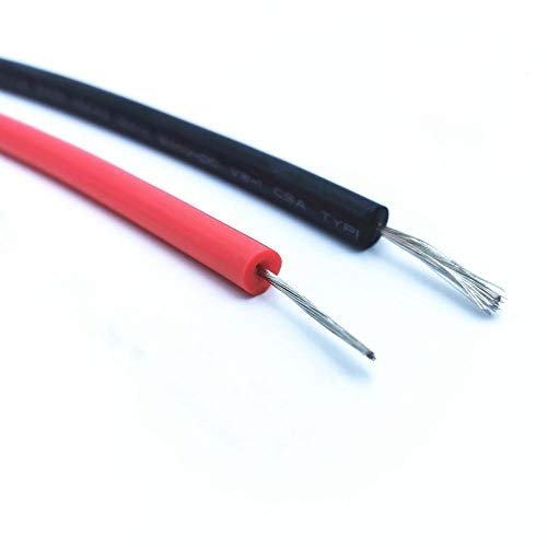 Silikon-Hochspannungskabel, 30KV 40KV 50KV-Kabel, 22AWG 20AWG 18AWG 16AWG Hochtemperatur 150 ° 50KV-20AWG Schwarz