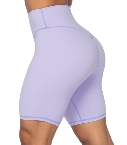 Image of Sunzel No Front Seam High Waist Biker Shorts for Women, Squat Proof Yoga Workout Gym Bike Shorts | 3, 5 Or 8-Inch Inseam, High Waisted, Tummy Control, No Front Seam, Buttery Soft, Compression Fit, Squat Proof