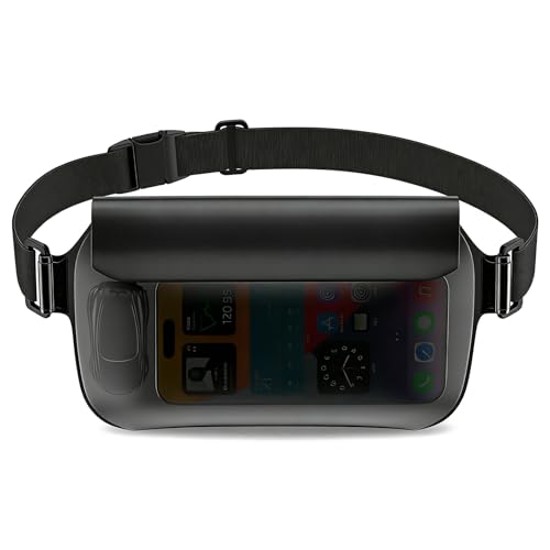 Bolsa impermeable de cintura y bolsa seca – bolsa flotante para cintura con correa ajustable, diseño de triple sellado, para teléfono, pasaporte, billetera y llaves para playa, natación, kayak, bote y viaje miniatura 1