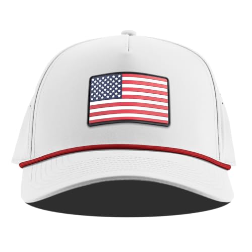 Image of Branded Bills Old Glory Curved 5 Panel Rope Hats for Men