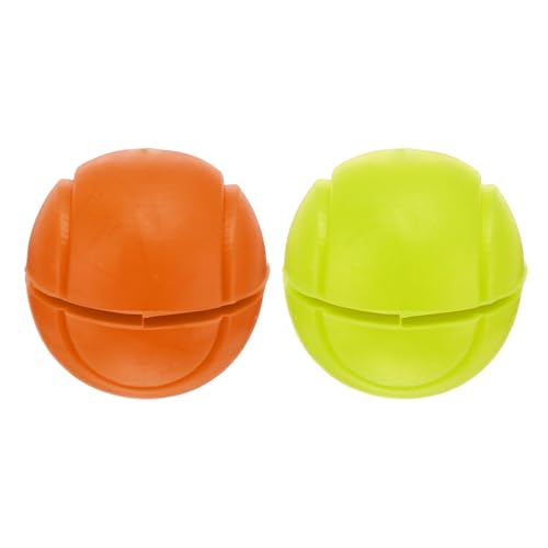 PATIKIL Tennis Vibration Dampener 0.9 Inch, 2 Pack Silicone Tennis Racket Shock Absorber Racket String Damping for Tennis Racquet, Fluorescent Yellow&Orange