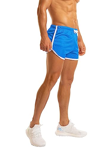 Ouber Men's Fitted Shorts Bodybuilding Workout Gym Running Tight Lifting Shorts