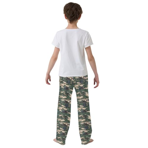 Pajama Bottoms, Camouflage Helicopters Pajamas Pant Lounge Wear Sleep Long Pants Casual Sleepwear PJS3