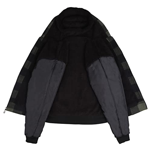 Image of Gary Com Heavyweight Sherpa Hoodies for Men, Thick Fleece Lined Full Zip Up Winter Warm Sweatshirts Work Jackets