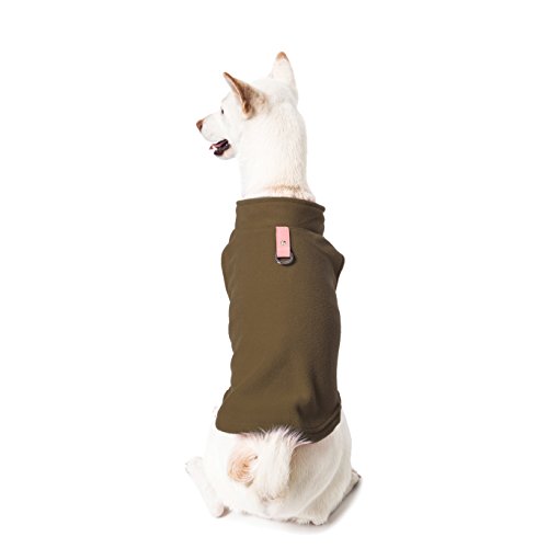Image of Gooby Fleece Vest Dog Sweater - Brown, X-Small - Warm Pullover Fleece Dog Jacket with O-Ring Leash - Winter Small Dog Sweater Coat - Cold Weather Dog Clothes for Small Dogs Boy or Girl (Pack of 2)