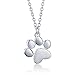 Produktbild Pfotenketten aus 925er Sterlingsilber, niedliche Tier-Fußabdrücke, Hunde- und Katzen-Fußabdrücke, Geschenk für Frauen, Silberschmuck