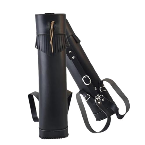 Carquois de tir à l'arc en cuir véritable support flèche traditionnel fait main
