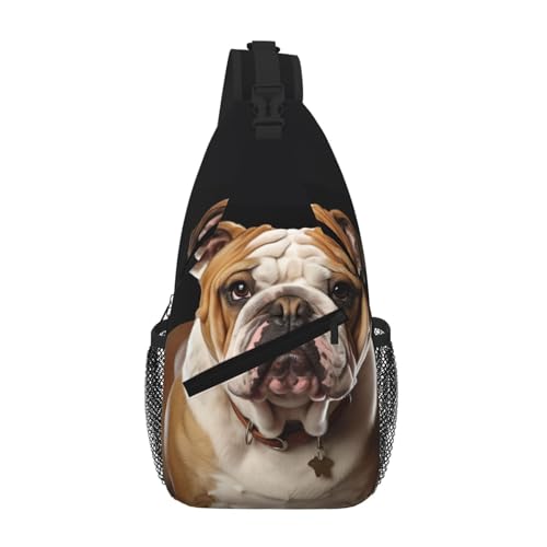 Morrales tipo Sling Bag para hombres y mujeres urbano negro miniatura 1