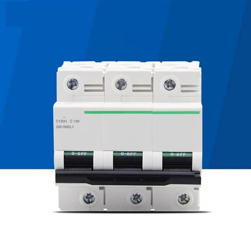 Disjoncteur triphasé 100A C120H Schneider A9N19818 type C 3 pôles 10kA