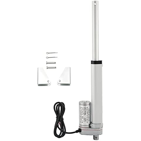 NATGAI DC12V 6inch Stroke Linear Actuator with Mounting Bracket 900N(225lbs) Maximum Lift 10mm/s for Recliner TV Table Lift Massage Bed Electric Sofa Linear Actuator Cover