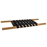 Kanu Sitz Seat Bank aus Eschenholz Front/Center/Rear - Gurtbandsitz Kanusitz mit Gurtflecht für Canoe Kanu Gurtflechtsitz (Eschenholz, 46x26cm)