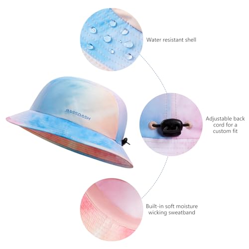 Image of BASSDASH UPF50+ Fishing Bucket Hat for Men Women Lightweight Water Resistant Packable Outdoor Summer Sun Hats FH13