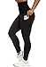 SEASUM Leggings de Sport Femmes Minceur Taille Haute avec Poches, Pantalon de Extensible Contrôle du Ventre, Collants Compression Sculptant Amincissant, Body Shaper pour Fitness, C-Poche Noir M