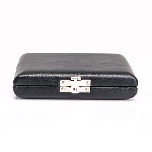 Yibuy Black Oboe Reed Case Holder Box Pu Leather For 6 Piece Of Reed #TOP4