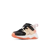 Picture of New Balance Kid's Rave Run V2 Hook & Loop Running Shoe, Black/Flare/Rose Sugar, 12 M Little Kid