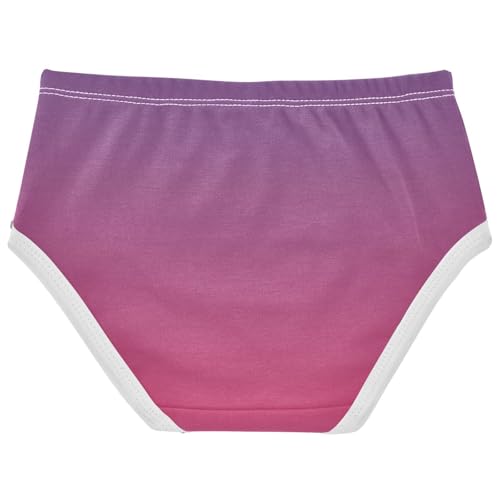 Joisal Ombre Violet Cerise Gradient Panties Little Girl Toddler Girls Underwear Cotton Print Undies Kids Briefs 2t2