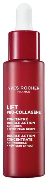 Lift Pro-Collagène Double Action Concentrate with Bakuchiol Anti Aging Face Serum for Wrinkle Smoothing Skin Renewal Pore Refining Firming Fluid Treatment 30 ml/1.01flOz