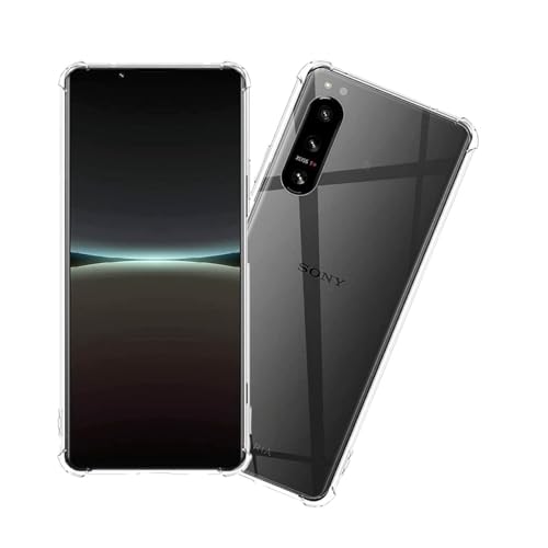 【 Seninhi 】対応 Xperia 5 IV SOG09 ケース 四隅强化保護 カメラ保護 Xperia 5 IV SO-54C カバー フィルム エスクペリア5 IV TPUカバー 液晶 スマート 保護フィルム カバー Xperia5IV 日本AGC旭硝子素材製 【 高い透明度 黄変しにくい 指紋防止 衝撃 吸収 擦り傷防止 ワイヤレス充電対応 】