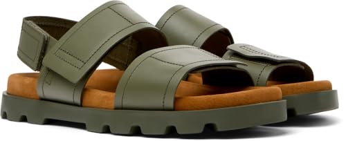 Camper Homme Brutus Sandales en cuir premium noir intemporel