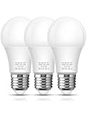 EvaStary E27 Screw Bulb Dimmable, 60W Equivalent E27 Edison Screw Light Bulbs, 9W 3000K Warm White, 800LM A60 Standard Bulbs, Pack of 3 - Image 1