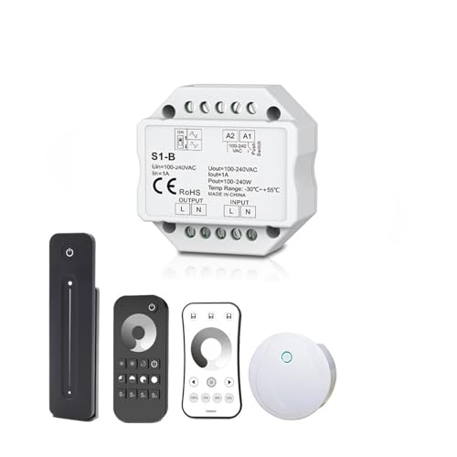 Variateur LED 220V S1-B avec télécommande R11 pour ampoule dimmable