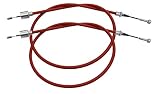 trailer parts4u 2 x linka hamulcowa oryginalna od Alko Longlife szybki montaż - długość obudowy: 530 mm długość całkowita: 726 mm przyczepa linka Bowdena 247.282 247282