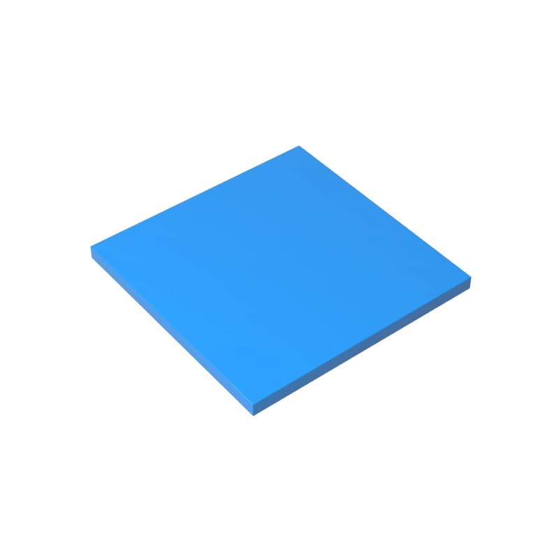 10202 Foundation Plate Tile 6x6 with Bottom Tubes 10 Pieces GDS-1116 Compatible with Lego Building Blocks Color:Dark Azure