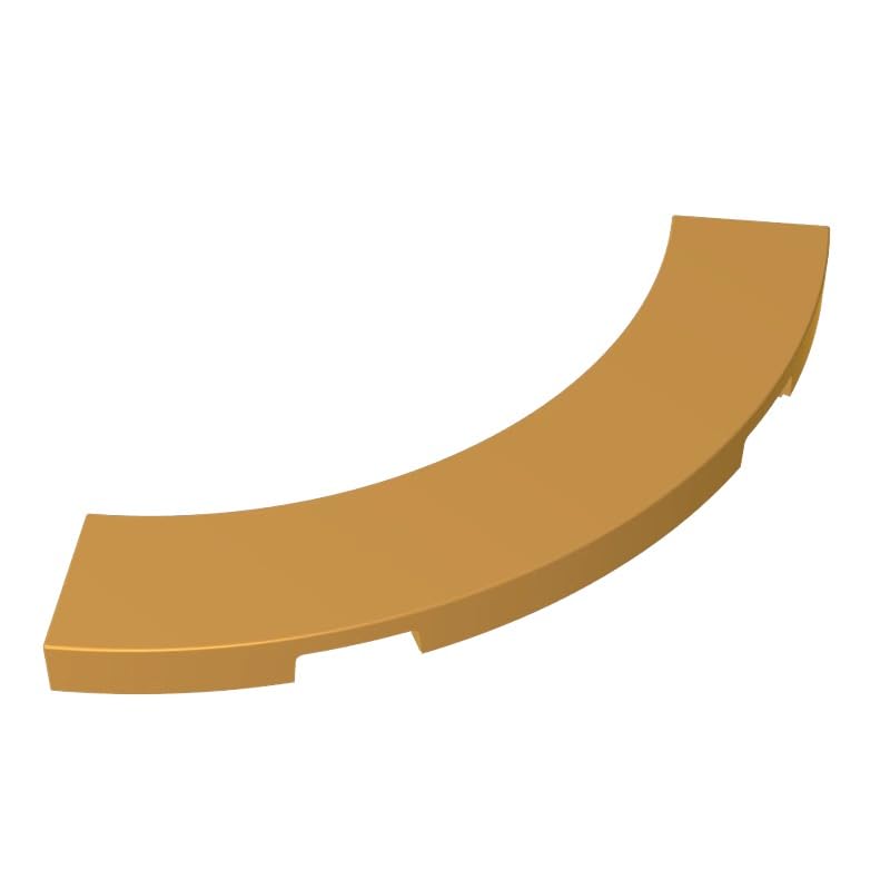 GDS-1276 27507 Circular Plate Tile 4x4 Curved, Macaroni, Pearl Gold, 50 PCS — image 1