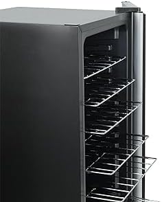 Interior shelves of HCK wine cooler