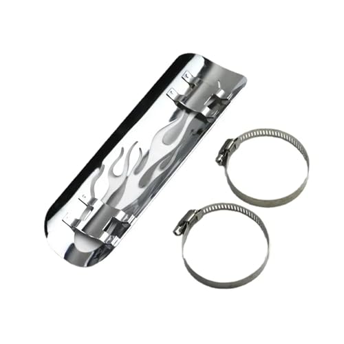 Protector térmico de escape universal para tubo de moto cruiser custom 3