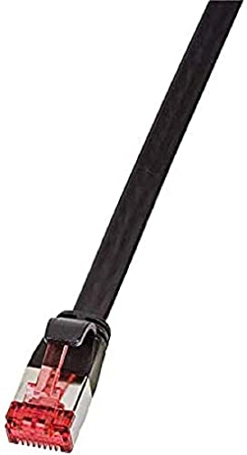 LogiLink Câble patch plat 2 x RJ45 U/FTP Cat6 20 m Noir