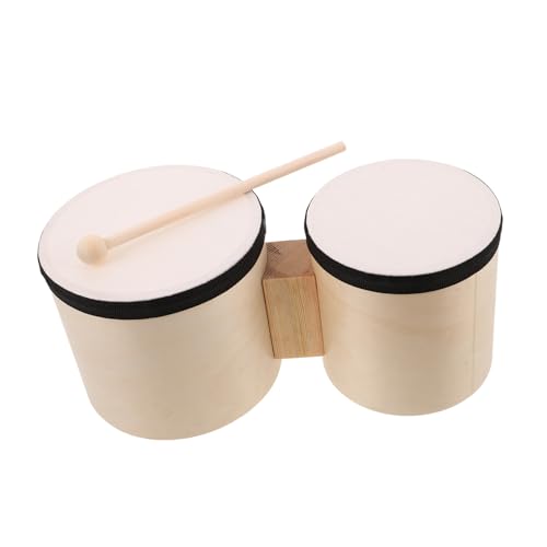 Bongos musicaux bois à double tonalité pour maîtriser les percussions Gatuida