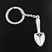 Produktbild ZHJY Fashion Men 30mm Keychain DIY Metal Holder Chain Shovel Spade Trowel Gardening 51x16mm Silver Color Pendant Car Keychain