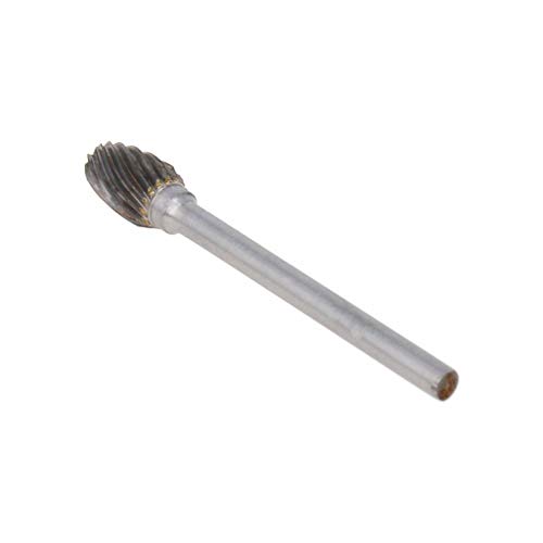 Fresa rotativa de carburo de tungsteno Auniwaig 6mm cabeza 3mm vástago miniatura 2