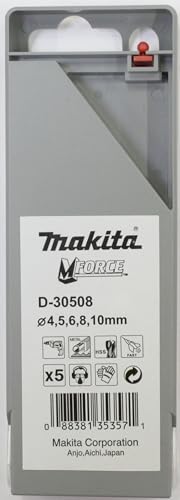 Jeu De Forets Makita D-30508 – 5 Pièces, HSS, Compatibles Perceuses - vue 5