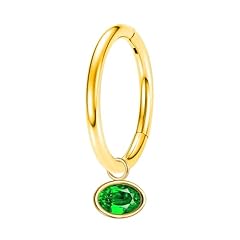 Green Ellipse CZ:8mm