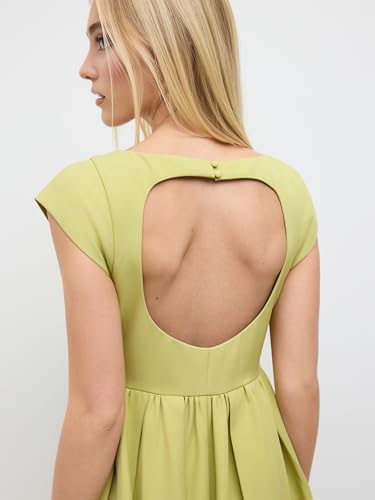 CIDER Wedding Guest Dress Boat Neck Backless Ruffle A Line Maxi Dress Formal Evening Party Elegant Gown3