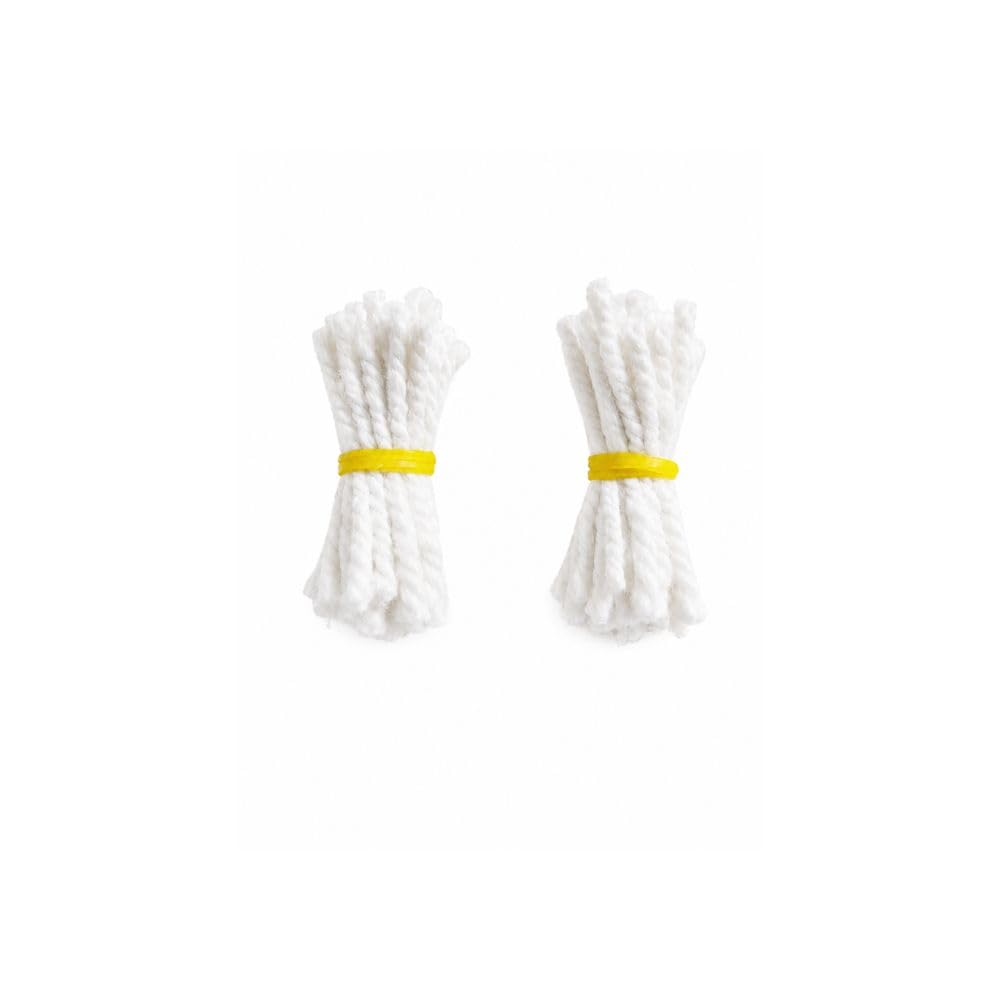 Aqua VRIKSHA Premium Cotton Deepam Wicks | Traditional Vilakku Thiri | Handmade Oil Lamp Thiri for Daily Pooja & Festivals (Small 10 Packs) Pack of 24 Wicks-image-14