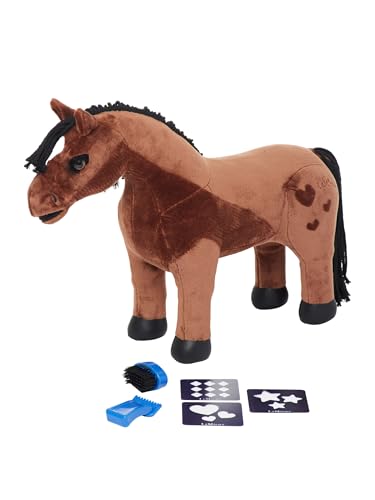 LeMieux Toy Pony Gracie - Interactive 'Clippable' Bay Coat - Includes Clippers, Grooming Brush and Quarter Mark Stencils - Suitable for Ages 3+
