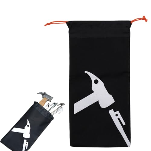 Bolsa de almacenamiento para clavos, organizador de pinzas para uñas, hamaca de techo transparente para nieve, arena, escalada, camping