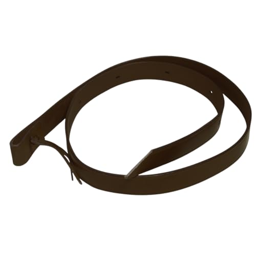 PFIFF 004334 Tie-Strap, Sattelgurt, Westernsattelgurt, Westernsattel, Westernreiten, Leder, Schwarz, ca. 180 x 3,5cm