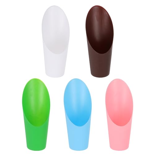 PATIKIL Bonsai Terriccio Palette 5pz Plastica Giardino Pala Invasatura Palette Giardinaggio Attrezzo per Pianta Fiore Succulente 5 Colori