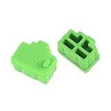 uxcell 20pcs RJ45 Silicone Protectors Ethernet Hub Port Anti Dust Cap Cover, Green