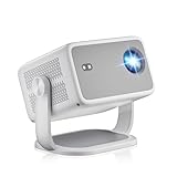 ZDSSY Projetor 4K Nativo 1080P, 600 Ansi Lumens, Wi-Fi E Bluetooth, Aplicativos Integrados, Foco Elétrico E Correção Automática de Distorção Trapezoidal, Mini Projetor Portátil para Filmes Ao Ar