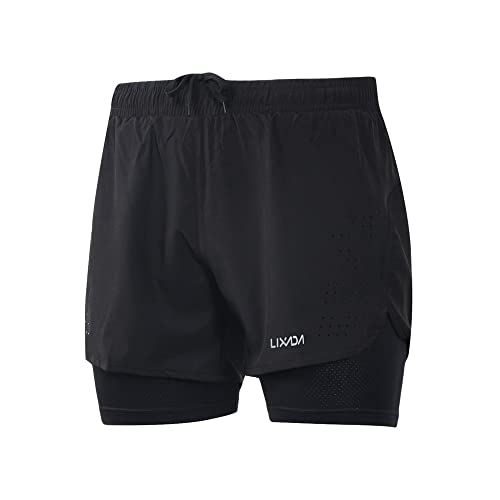 Lixada - Short De Course, Men's Running Shorts