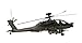 Old Modern Handicrafts Boeing AH-64 Apache Helicopter Model - 1:39 Scale Model Replica - Made from Premium Quality Iron - 18.0L x 17.0W x 9.0H Inches